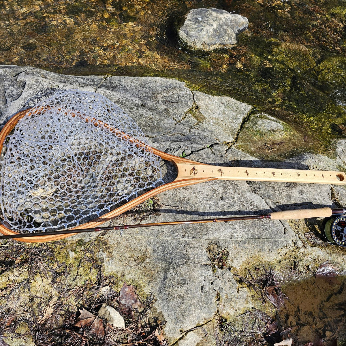 Fly Caster Nets "Signature" Hand Crafted Wooden Net