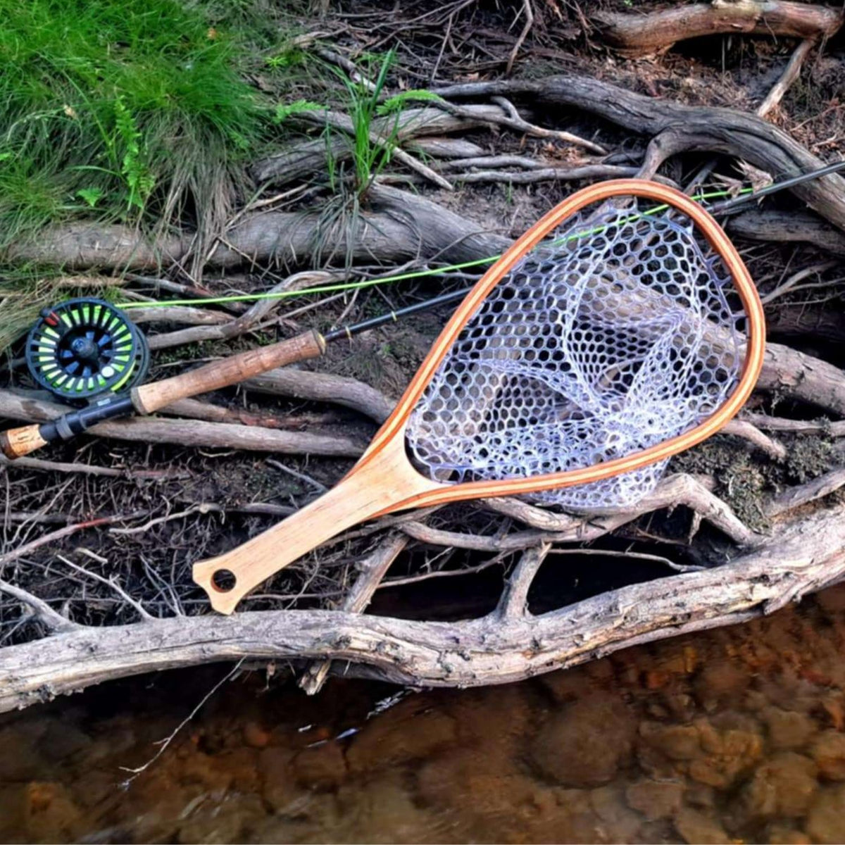 Fly Caster Nets "Classic Single" Hand Crafted Wooden Net